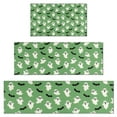 thumbnail image 1 of Green Ghost Bat Pattern Kitchen Rugs Sets Of 3,Kitchen Runner Rugs Non Skid Washable,Decorative Kitchen Floor Mats for Kitchen,Sink,Laundry,17"x30"+ 17"x47" + 17"x59", 1 of 6