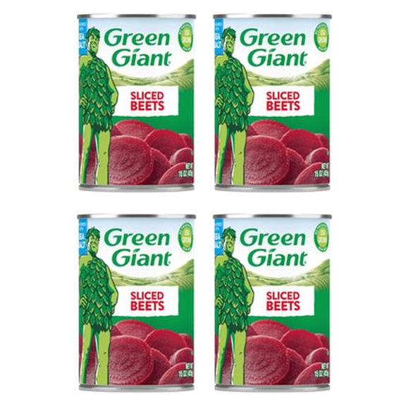 Green Giant Beets Sliced Seasoned with Sea Salt 15 oz (Pack of 4)