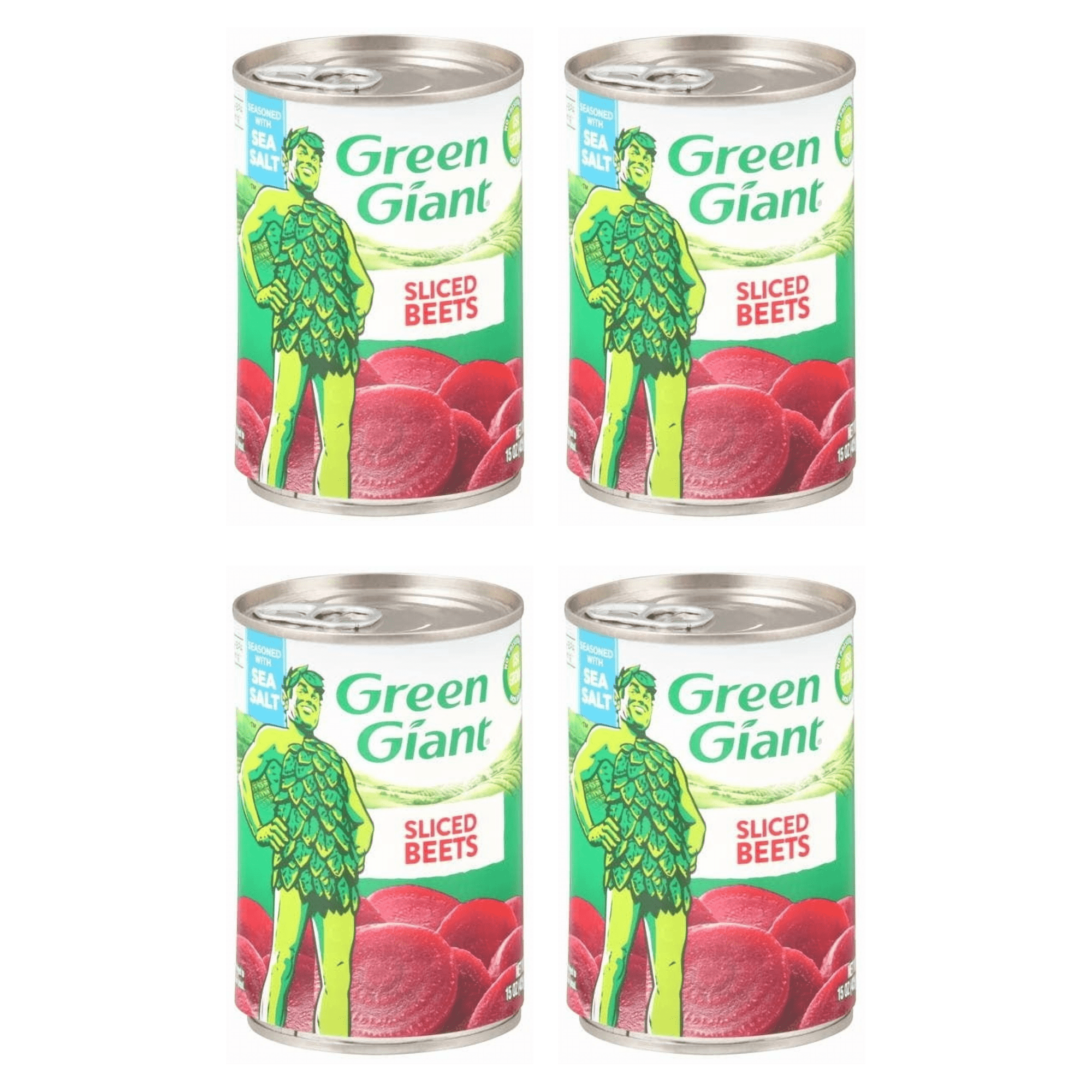 Green Giant Beets Sliced Seasoned with Sea Salt 15 oz (Pack of 4)