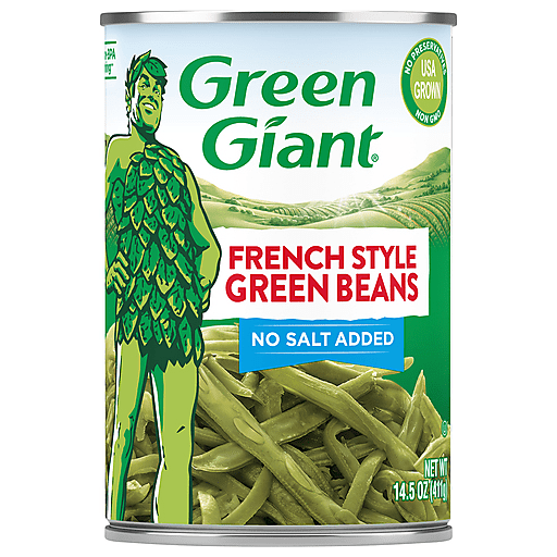 Green Giant French Style No Salt Added Beans 14.5 Oz, Pack of 1