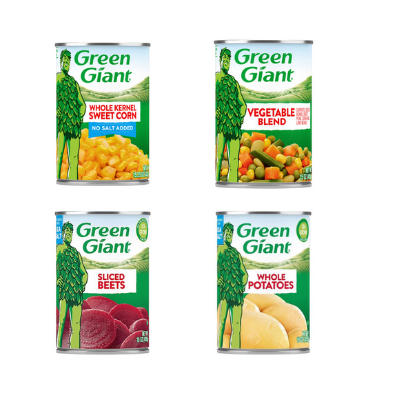 Green Giant Quick Serve Veggie Variety Pack 8-Can Shelf-Stable Assorted Vegetables