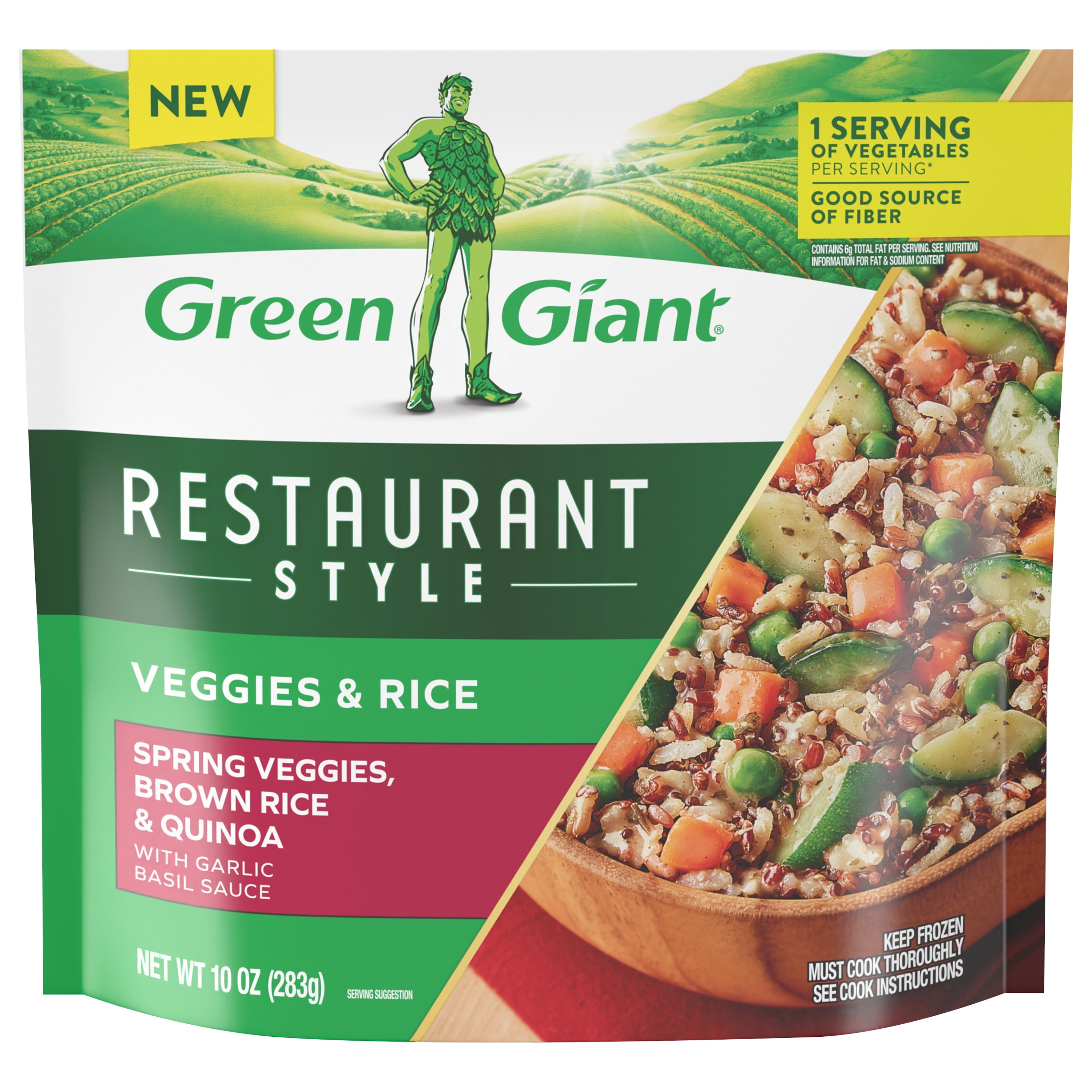 Green Giant Restaurant Style Veggies & Rice, Brown Rice and Quinoa, 10