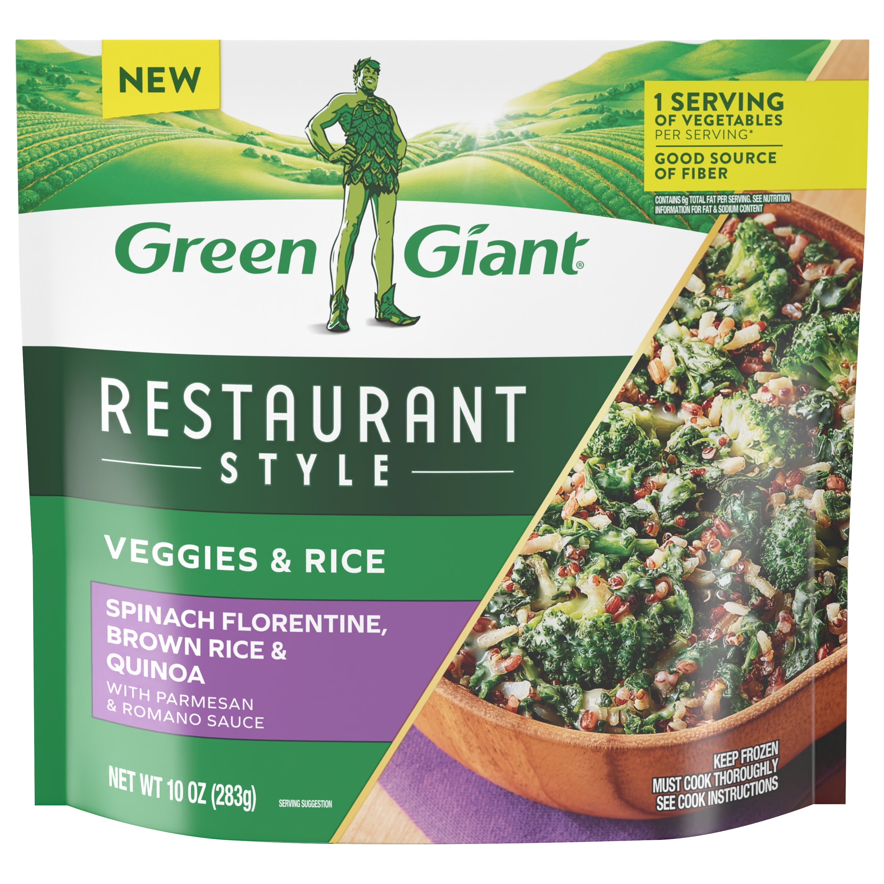 Green Giant Restaurant Style Veggies & Rice, with Spinach Florentine