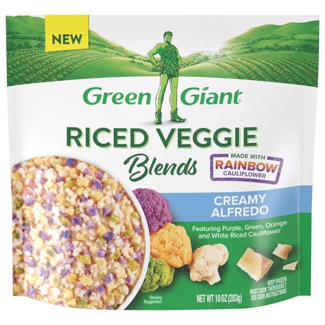 Green Giant Riced Veggie Blends, Creamy Alfredo Riced Cauliflower, 10