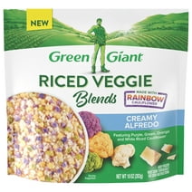 Green Giant Riced Veggie Blends, Creamy Alfredo Riced Cauliflower, 10 oz (Frozen Vegetables)