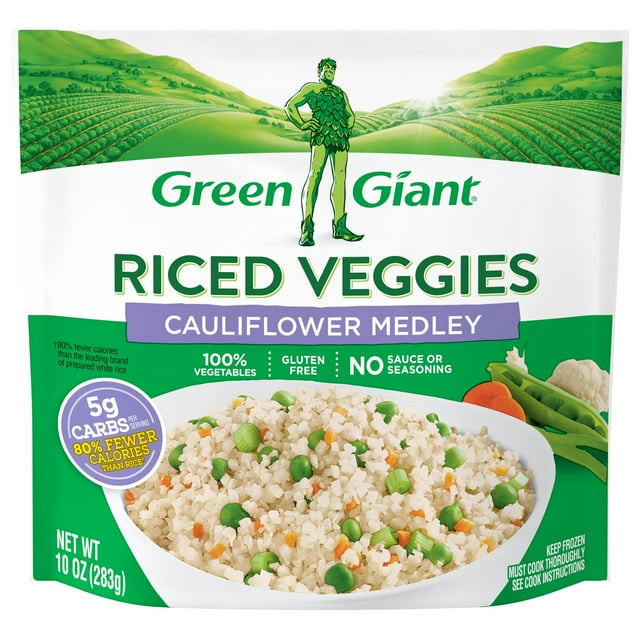 Green Giant Riced Veggies, Cauliflower Medley, 10 oz (Frozen Vegetables