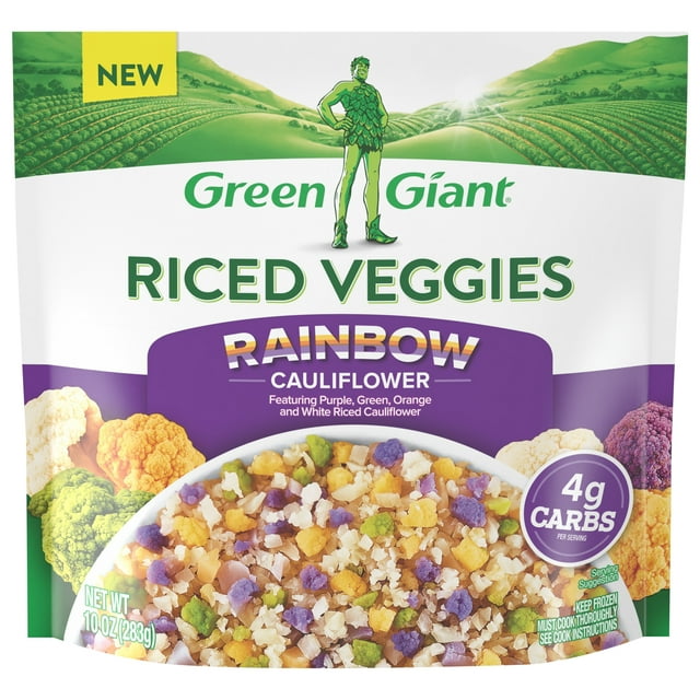 Green Giant Riced Veggies, Rainbow Cauliflower, 10 oz (Frozen