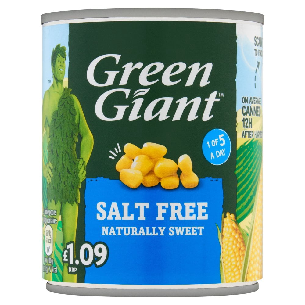 Green Giant Salt Free 198g  (pack of 12)