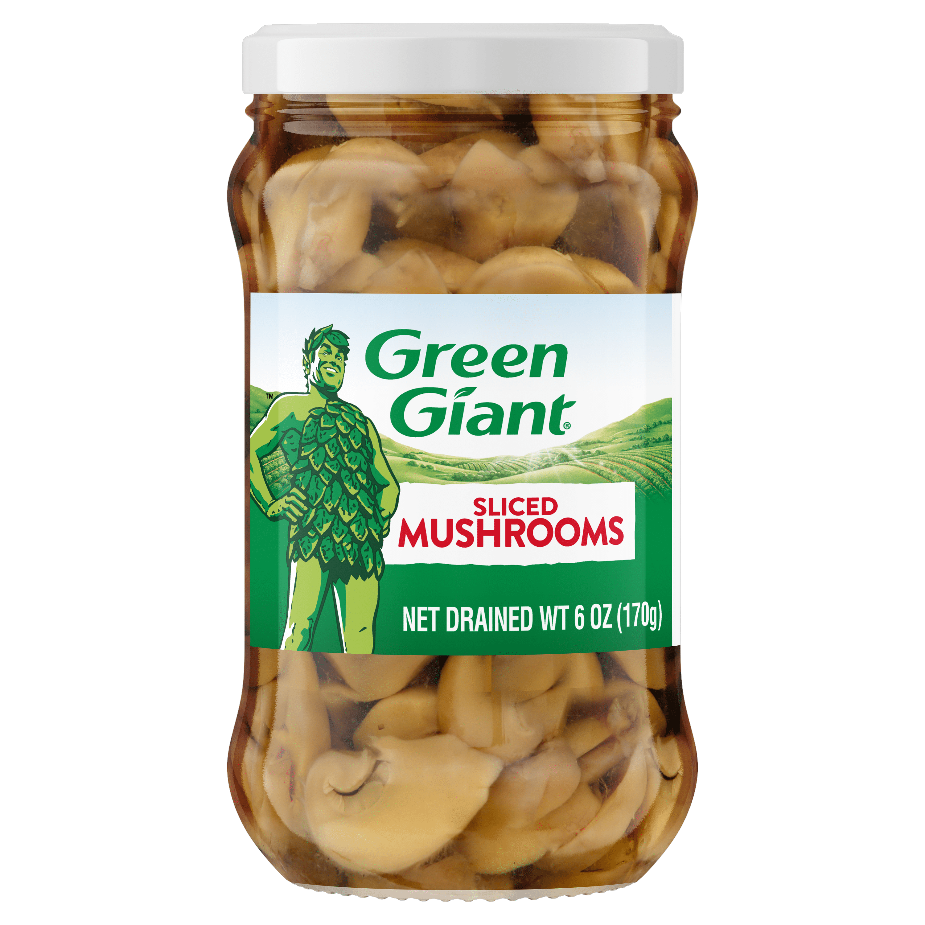 Green Giant Sliced Mushrooms, Shelf Stable, 6 oz Jar