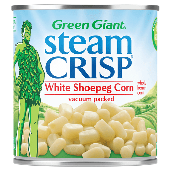 Green Giant Steam Crisp Whole Kernel Vacuum Packed White Shoepeg Corn 11 oz