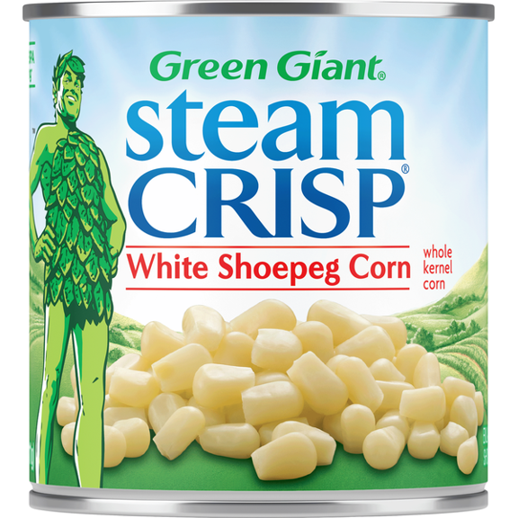 Green Giant SteamCrisp White Shoepeg Whole Kernel Corn 11 oz (Pack of 6)