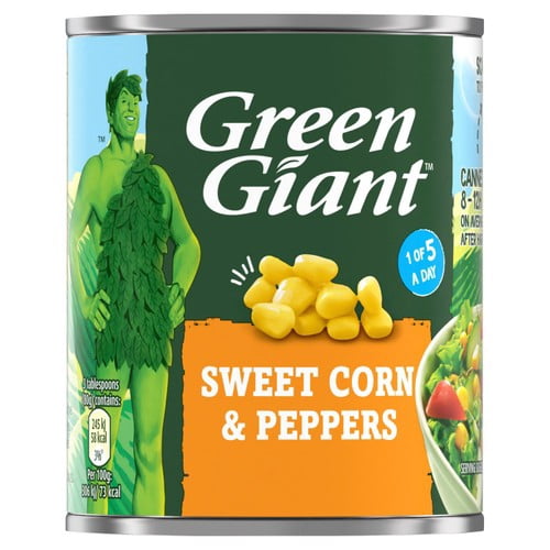 Green Giant Sweetcorn & Peppers 198g, British Import (Pack of 3)