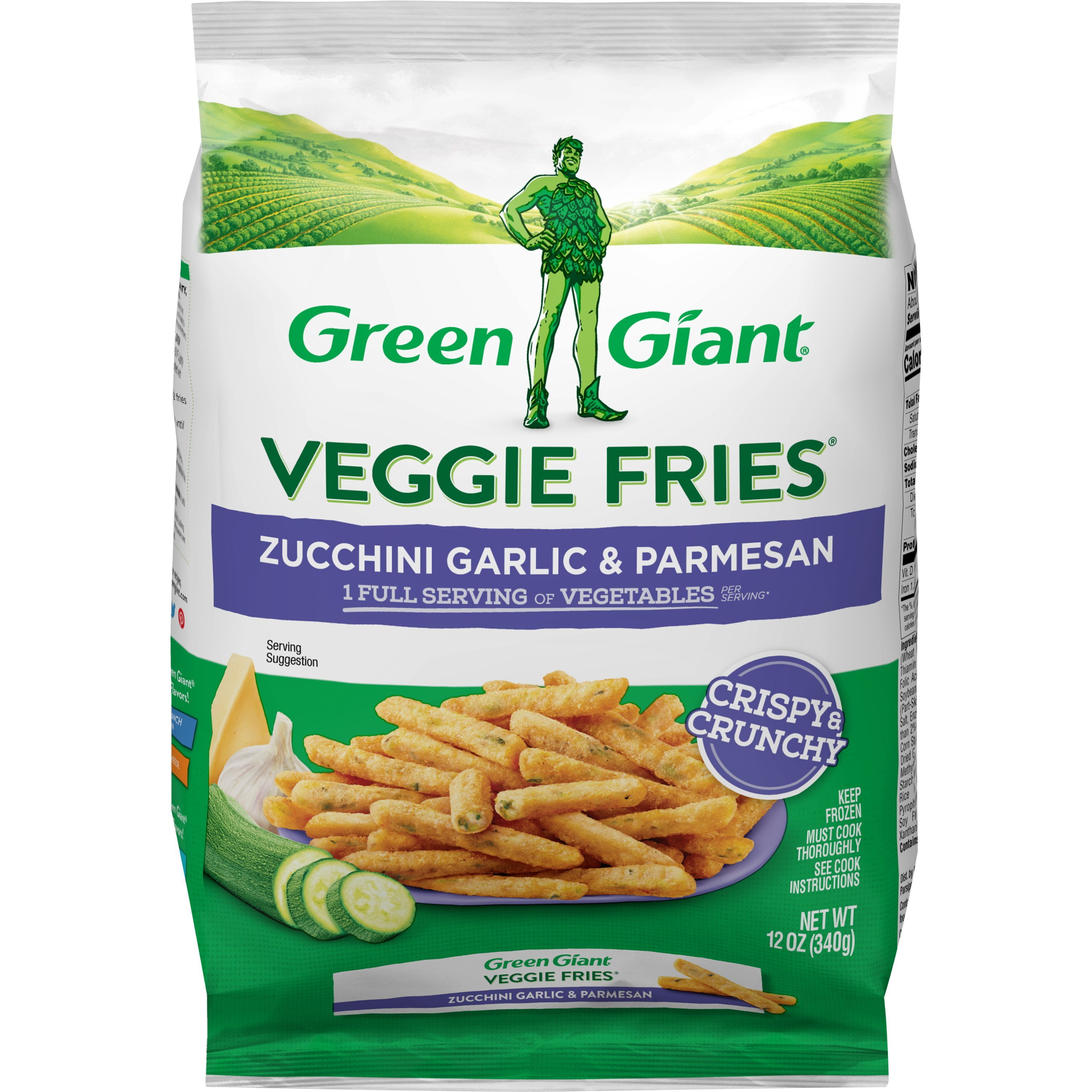 Green Giant Veggie Fries Zucchini Garlic & Parmesan, 12 oz (Frozen