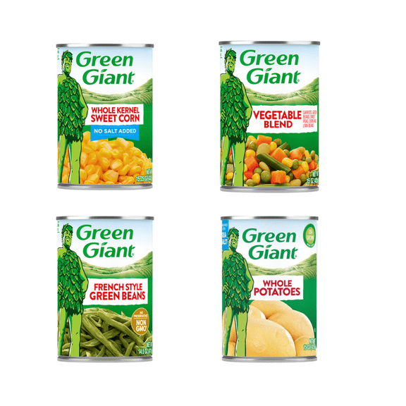 Green Giant Veggie Vault 8-Can Shelf-Stable Variety Pack for Reliable Nutrition