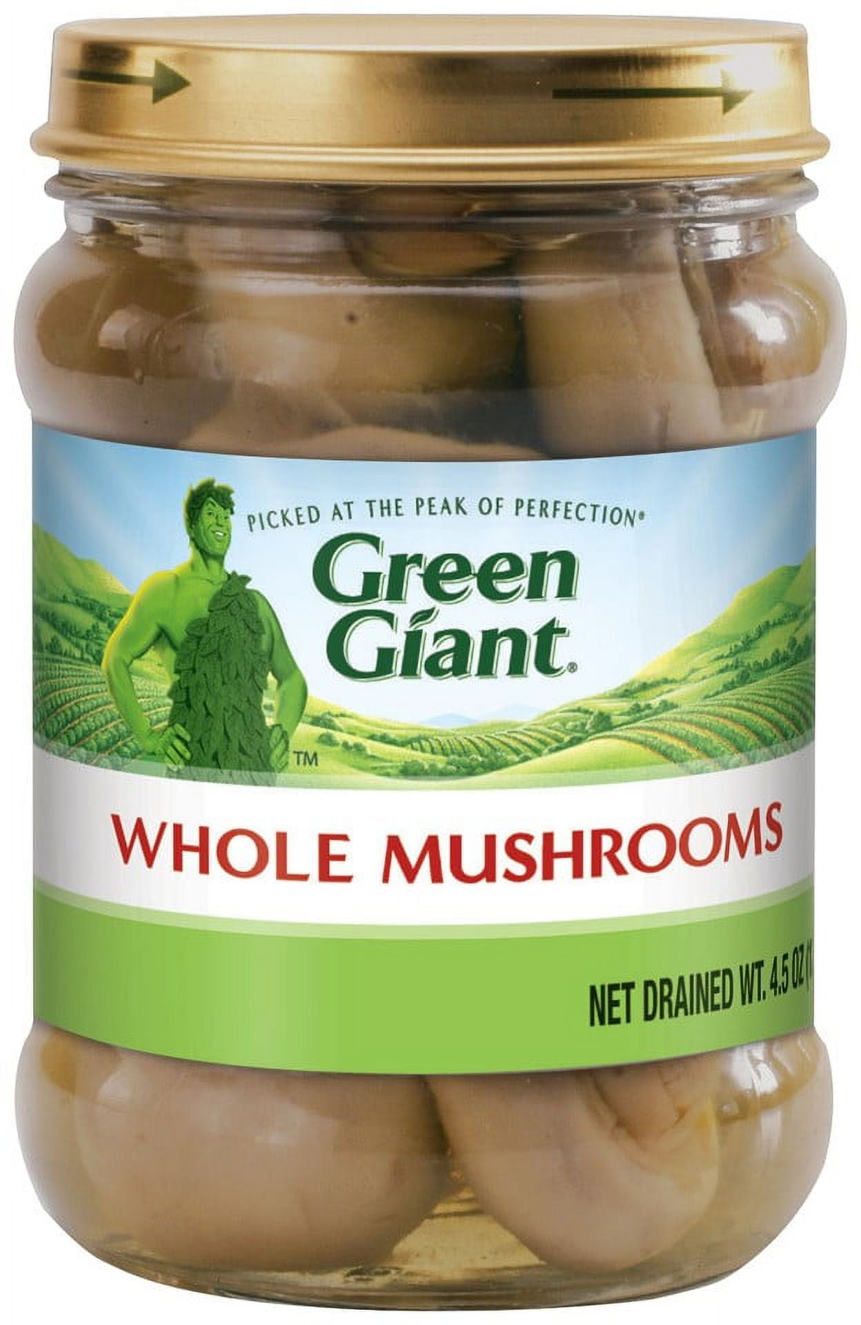 Green Giant Whole Mushrooms, 4.5 oz, Jar
