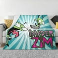 thumbnail image 1 of Green Gir Invader Zim Flannel Blanket Ultra-Soft Micro Fleece Throw Blanket For Bed Sofa Couch Car Office Unisex Adult Fuzzy Bed Blanket Cozy Kids Throw Blanket 40"x30", 1 of 7