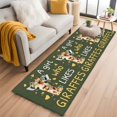 thumbnail image 1 of Green Giraffe Kitchen Runner Rug 2x6 Washable Runners for Hallway Non Slip Love Heart Spring Floral Botanical Large Area Rug Indoor Floor Carpet for Bathroom Laundry Entryway Bedroom Living Room, 1 of 8