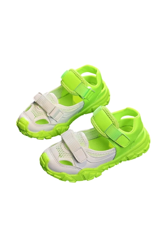 Green Girls Summer Sandals With Comfortable Fit And Stylish Design, Perfect For Everyday Activities And Outdoor Fun