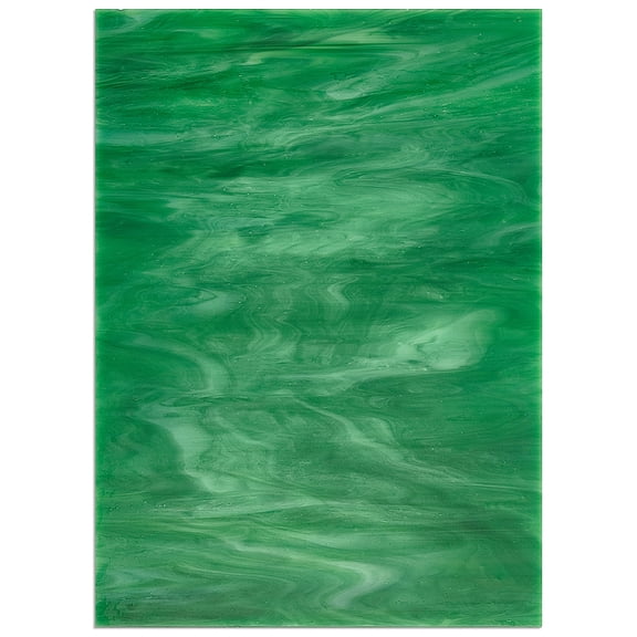 Green Glass sheet Mosaic Tiles 5.87 x 7.87 Inches 3mm Thick 1 Count 1 Piece Modern style Polished Finish Square Edge Rectangular Shape Not Water Resistant