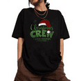 thumbnail image 1 of Green Glitter Christmas CREW T-Shirt | Squad Team Holiday Party Top, 1 of 7
