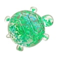 thumbnail image 1 of Green Glitter Squishy Turtle with Star Confetti Filling, Compact Size, for Kids and Adults, Sensory Squeeze Toy, 1 of 3