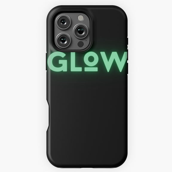 Green Glow Logo Fashion Design Phone Case for iPhone 16 15 14 13 12 11 Pro Max M5911077
