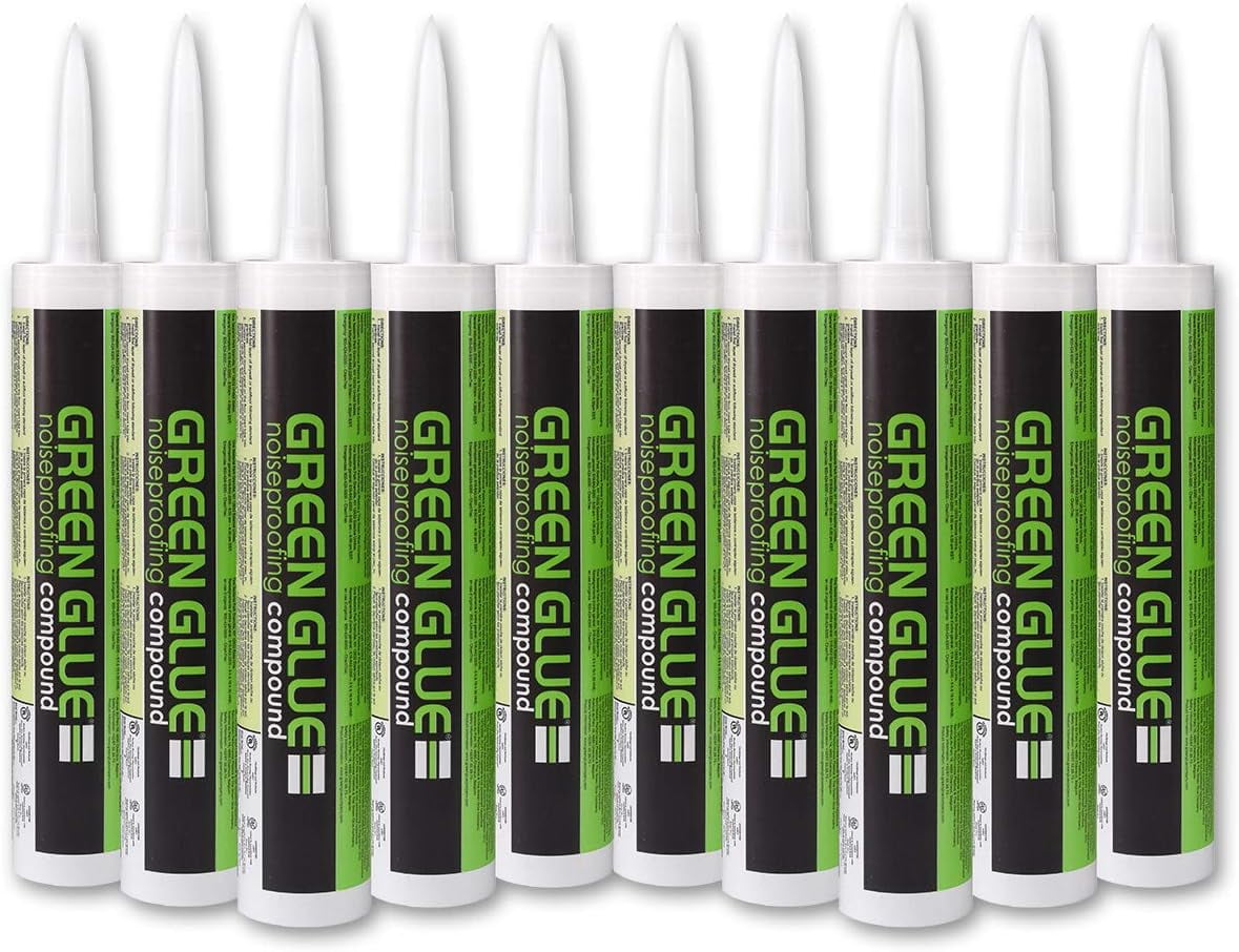 Green Glue Noiseproofing Compound - 12 Tubes, 28 fl.oz(828 ml)