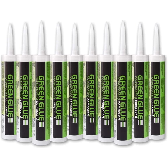Green Glue Noiseproofing Compound - 12 Tubes, 28 fl.oz(828 ml)