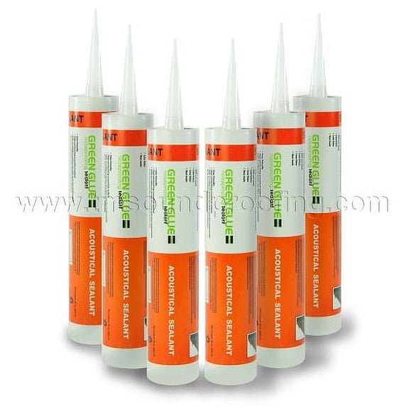 Green Glue Soundproofing Acoustical Sealant - 6 Tubes