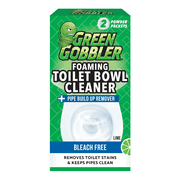 Green Gobbler 5-in-1 Foaming Toilet Bowl Cleaner + Pipe Build-up Remover, Enhanced Enzyme Formula, 2 Uses - Safe for Septic
