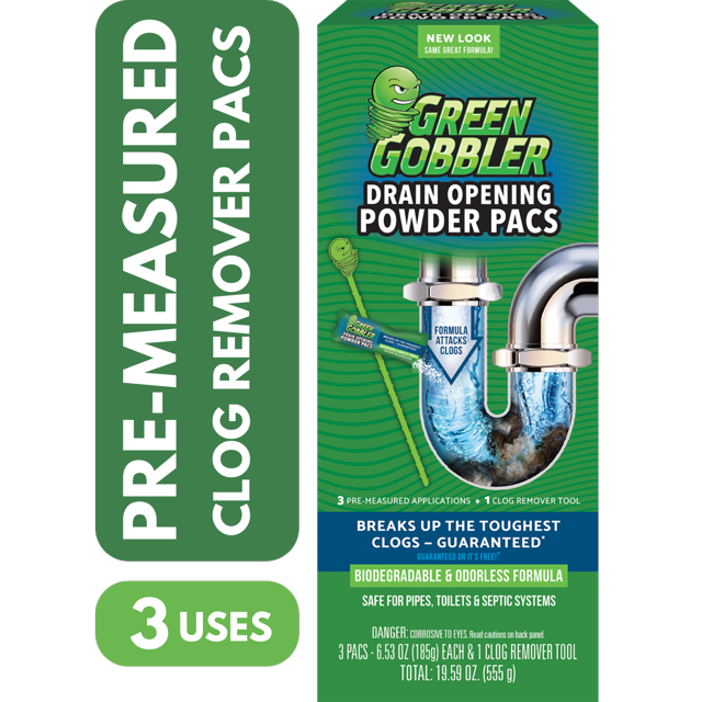 Green Gobbler 8.25 oz. Draining Opening Pacs (3 Count)