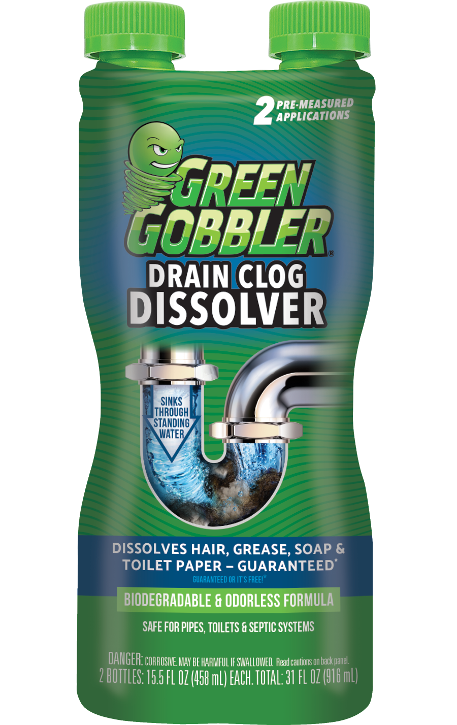 Zep Commercial Hair Clog Remover Liquid Drain Cleaner