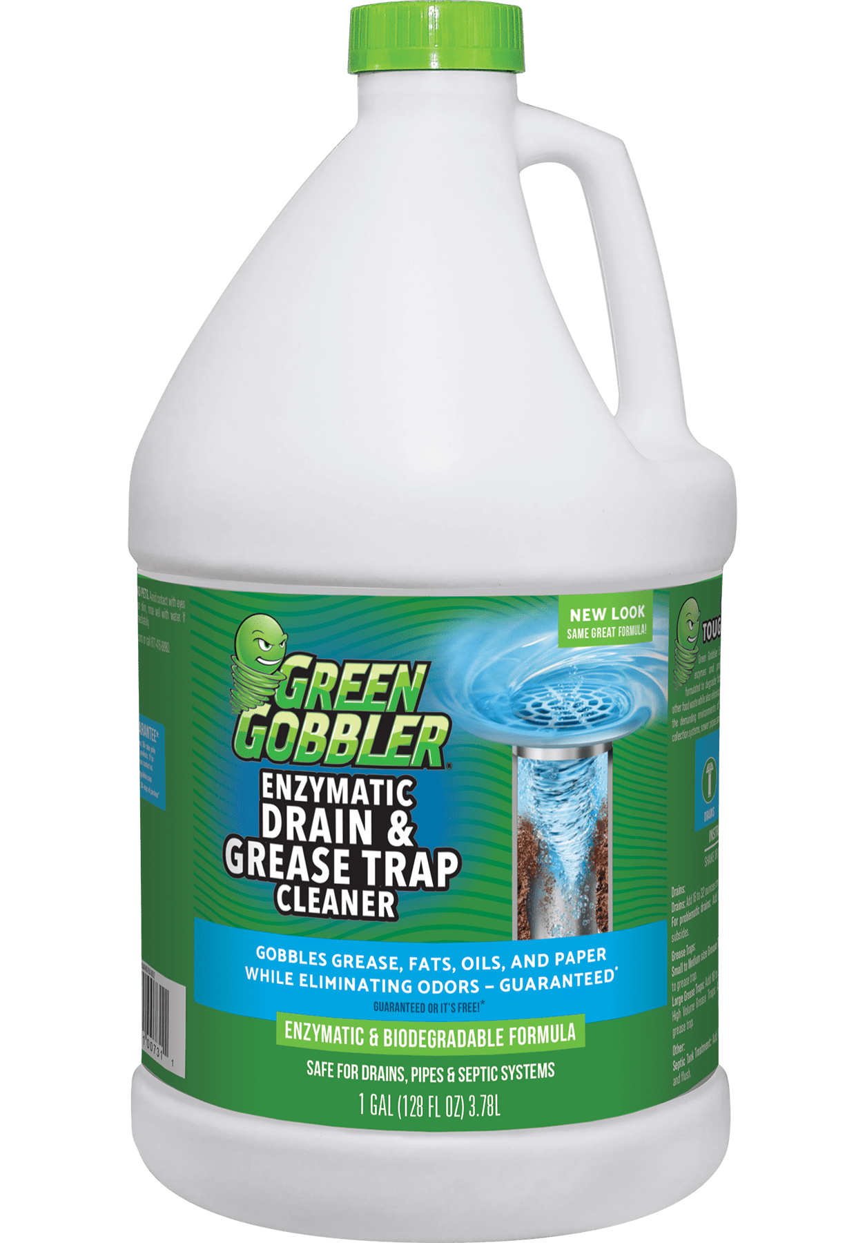 Green Gobbler Enzyme Drain & Grease Trap Cleaner, Safe For Septic Tanks