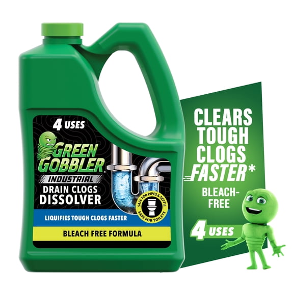 Green Gobbler Industrial Strength Drain Clog Remover & Cleaner Liquid Gel- 64oz, 1 ct