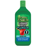 Green Gobbler Liquid Toilet Plunger - Clears Toilet Clogs Fast, No Plunger Needed -Bleach Free, Safe for Pipes and Septic, 12oz
