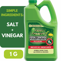 Green Gobbler Total Weed Control, Weed & Grass Killer, OMRI Listed Approved for Organic Use, 1 Gallon