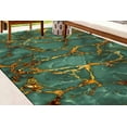 thumbnail image 1 of Green And Gold Marble Rug, Gold Marble Rugs, Classic Rug, Marble Rugs, Green Rug, Customs Rug, Office Decor Rugs, Easy To Clean Rug, 2.6'x6.5' - 80x200 cm, 1 of 8