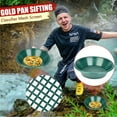 thumbnail image 1 of Green Gold Pan Sifting Classifier Mesh Screen Mining Metal Detecting Kit for Alluvial Gold Gemstones Tin Diamond Wet Dry Lightweight Durable Plastic Green Enhanced Visibility, 1 of 9