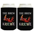 thumbnail image 1 of Green Gold Party Decor The Brew Krewe Mardi Gras 2-Pack Can Drink Thermocoolers, 1 of 8