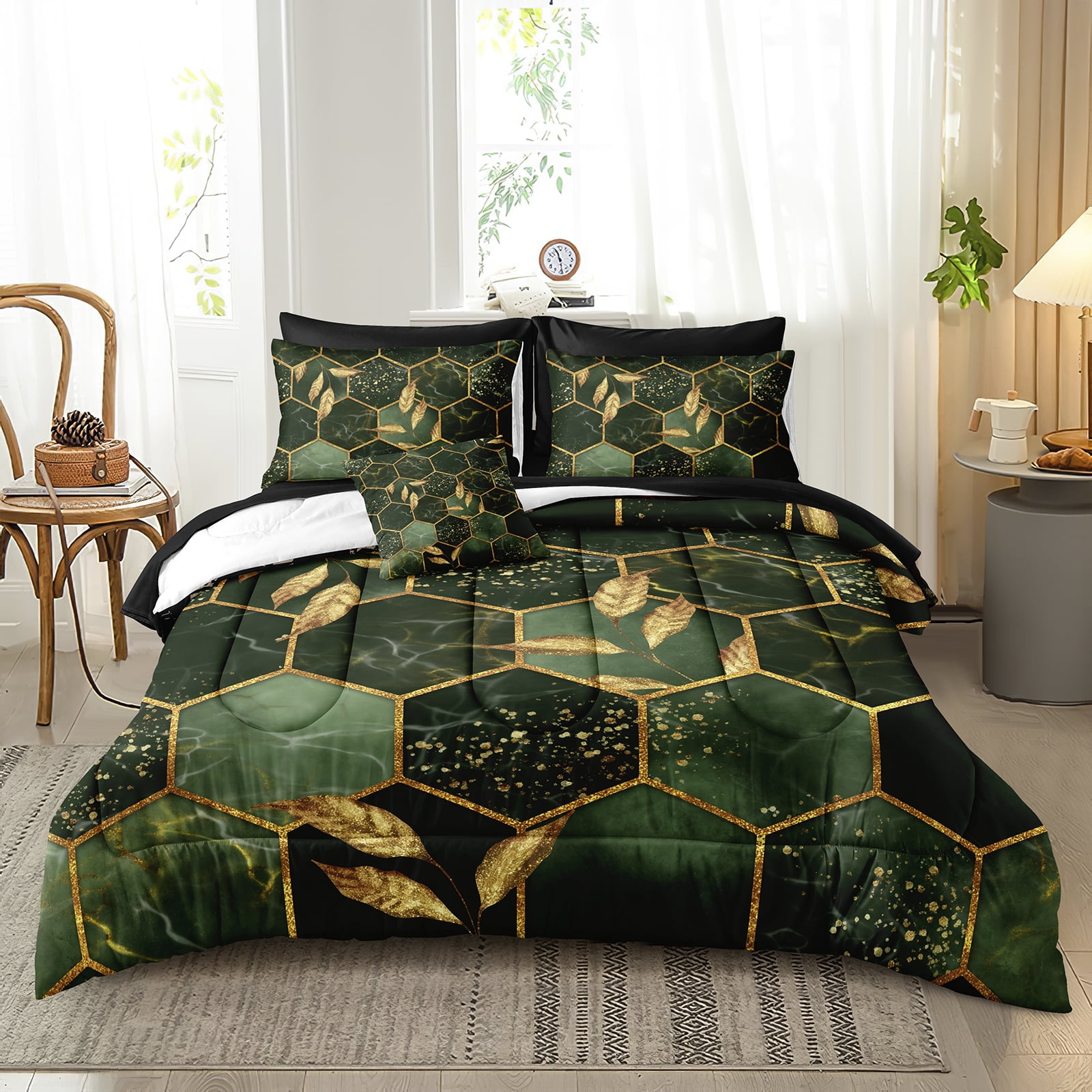 Green And Gold Comforter Sets