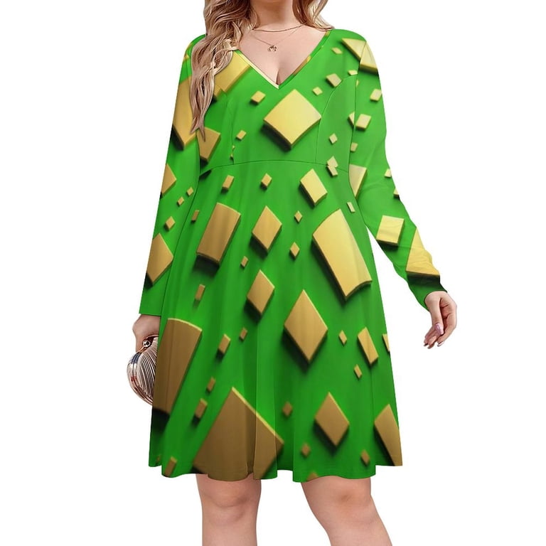 slim fit dress slacks Green Dress, Green Mid Length Dress, Lounge Dress, Oversized Dress, Loose Fitting Green Dress, Plus Size Dress main image 0