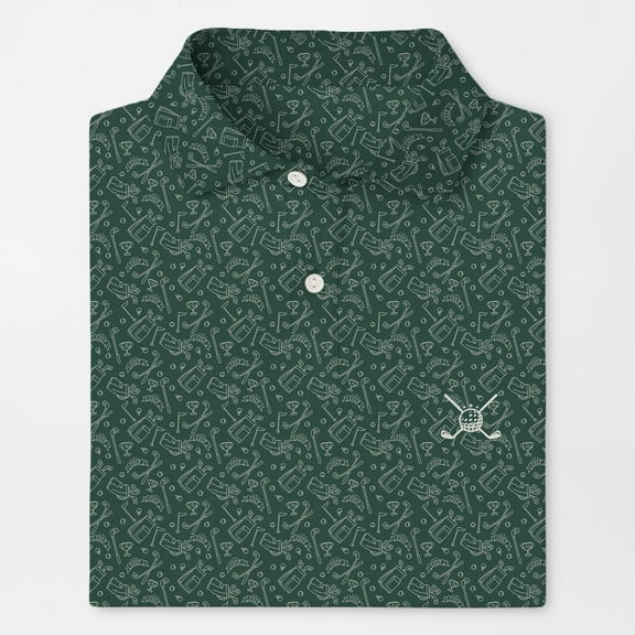 Green Golf Polo Shirt for Men Women Short Sleeve Golf Shirt Summer Golfing