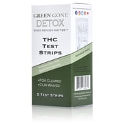 Green Gone Detox 5 Medically Approved Drug Test Strips for Detecting Any Form of THC in Urine, 50 ng/mL