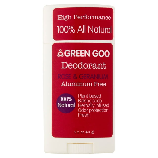 Green Goo Rose & Geranium Deodorant, 2.2 oz