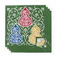 thumbnail image 1 of Green Gourd Cloth Napkins, Modern Abstract Art Floral Washable and Reusable Dinner Napkins Set of 4, Table Napkin for Kitchen Party Birthday Wedding Hotel Housewarming 20"x20", 1 of 9
