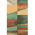 thumbnail image 1 of Green Gradient Blocks Geometric Wallpaper, Double Roll, 57 sqft, 1 of 4