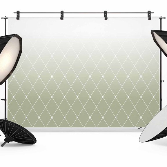 Green Gradient Texture Photography Backdrop 7x5FT, Rhombus Geometric Lines Pattern Photo Backdrops, Background for Photography Studio Photo Studio Background, Back Drop for Photoshoot