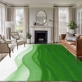 thumbnail image 1 of Green Gradient Washable Living Room Rugs 5'x8', Watercolor Abstract Light Green Gradient Water Ripples Low Pile Throw Large Area Rug Non-Slip Sturdy Edge Binding Carpet for Living Room Kitchen Office, 1 of 9
