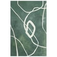 thumbnail image 1 of Green Grafica Washable Abstract Art Area Rug size 5'x8', 1 of 7