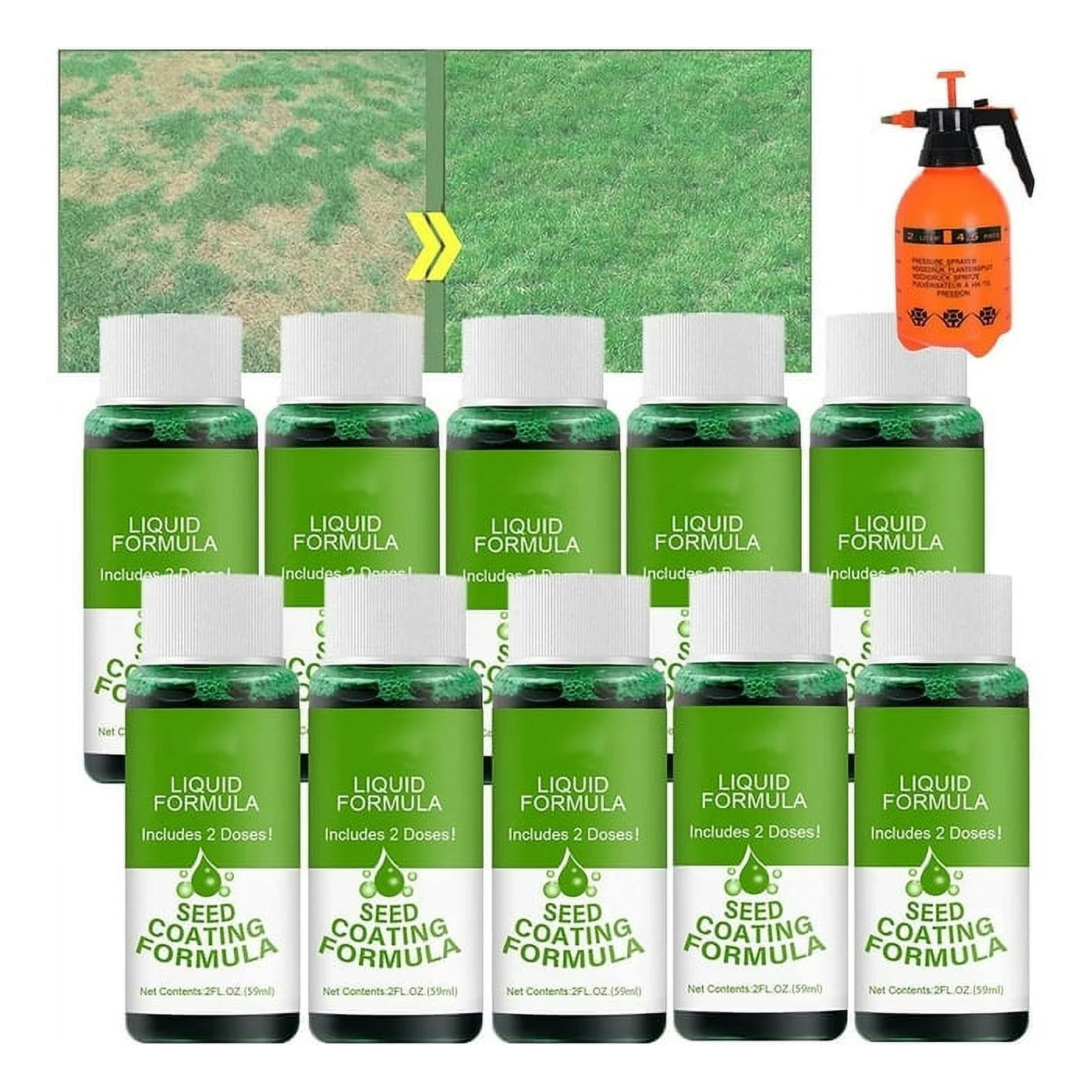 Green Grass Lawn SprayLiquid Seed for Lawn,Hydroseeding Lawn Solution